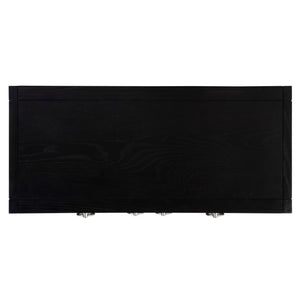 Butler Specialty Lark Rectangular Wood Accent Storage Cabinet With Stylish Gold Hardware Charm Black Mdf,Acacia Solids,Acacia Veneers 5673432-butler