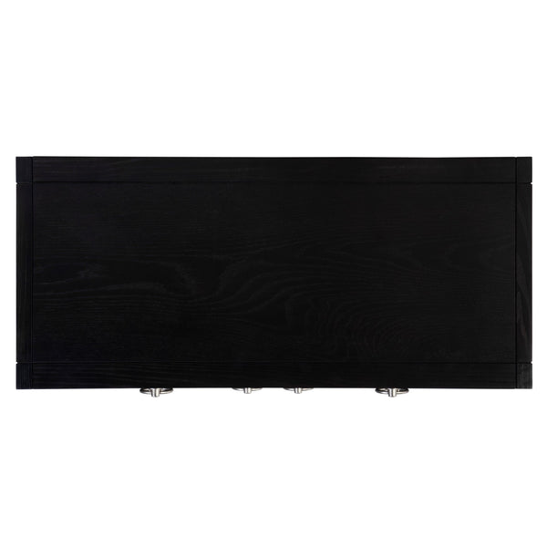 Butler Specialty Lark Rectangular Wood Accent Storage Cabinet With Stylish Gold Hardware Charm Black Mdf,Acacia Solids,Acacia Veneers 5673432-butler