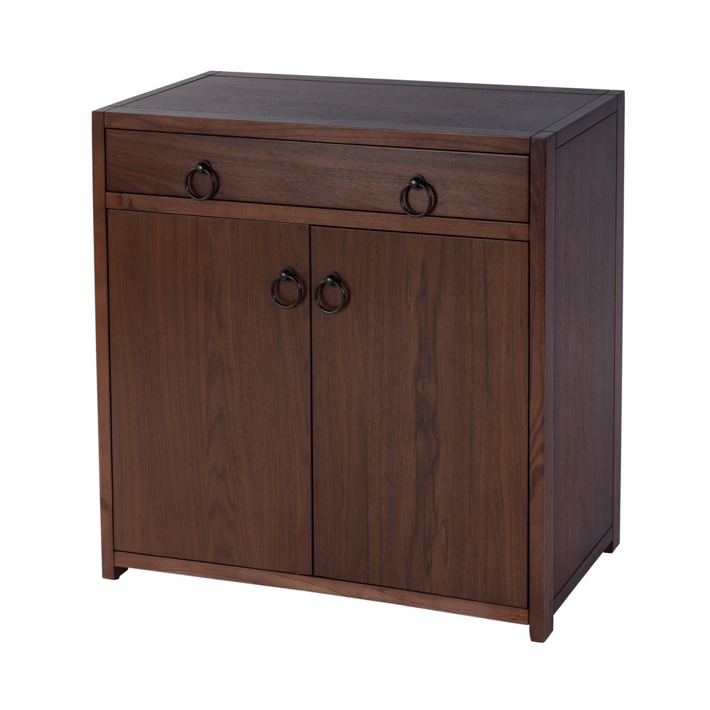 Butler Specialty Lark Rectangular Wood Accent Storage Cabinet With Stylish Gold Hardware Charm Medium Brown Mdf,Acacia Solids,Acacia Veneers 5673489-butler