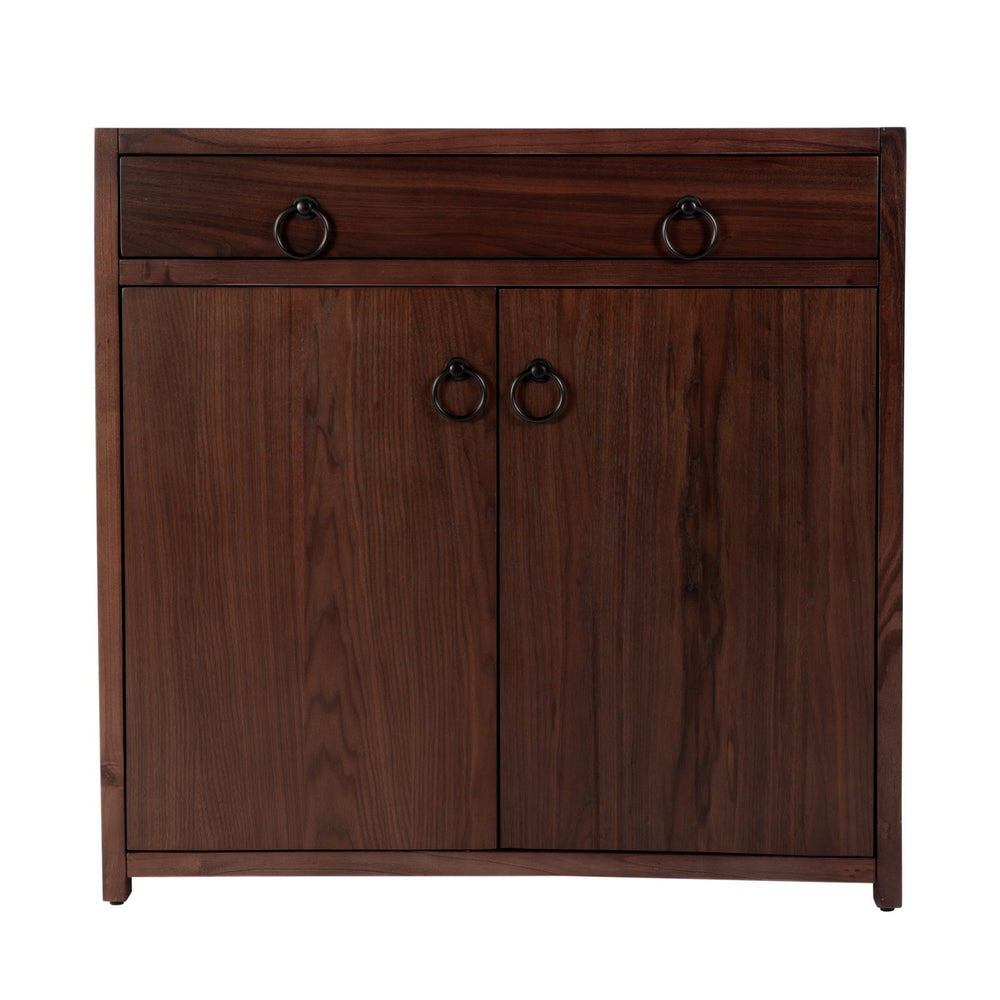 Butler Specialty Lark Rectangular Wood Accent Storage Cabinet With Stylish Gold Hardware Charm Medium Brown Mdf,Acacia Solids,Acacia Veneers 5673489-butler