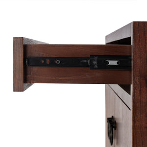 Butler Specialty Lark Rectangular Wood Accent Storage Cabinet With Stylish Gold Hardware Charm Medium Brown Mdf,Acacia Solids,Acacia Veneers 5673489-butler