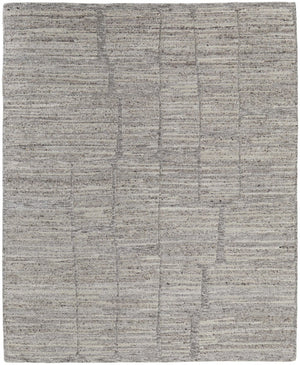 HomeRoots 4' Hand Woven Taupe and Gray Abstract Area Rug - Cozy Scandinavian Design with Unique Artisan Flair 9' X 13' 567484