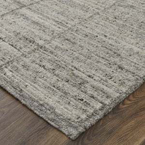 HomeRoots 4' Hand Woven Taupe and Gray Abstract Area Rug - Cozy Scandinavian Design with Unique Artisan Flair 2' X 3' 567486