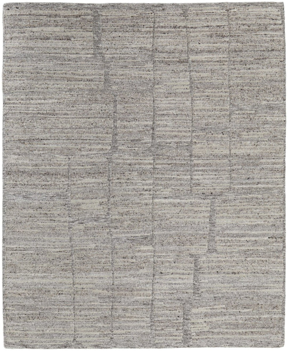 HomeRoots 4' Hand Woven Taupe and Gray Abstract Area Rug - Cozy Scandinavian Design with Unique Artisan Flair 2' X 3' 567486