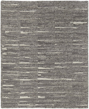 HomeRoots 4' Hand Woven Area Rug in Gray, Ivory & Taupe - Modern Abstract Design for Stylish Interiors 4' X 6' 567494