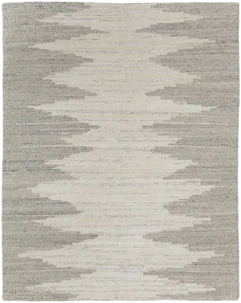 HomeRoots 4' Gray and Ivory Ombre Hand-Woven Area Rug - Artisanal Charm for Stylish Living Spaces and Entryways 12' X 15' 567506