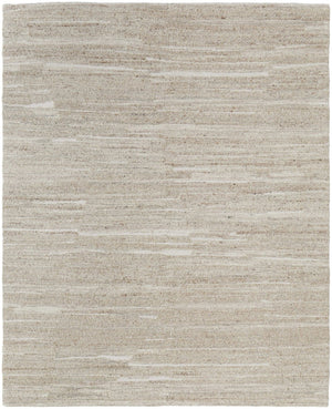 HomeRoots 4' Elegant Ivory Hand-Woven Abstract Area Rug for Modern and Traditional Spaces, 100% Wool Blend 9' X 13' 567512