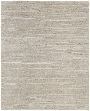 HomeRoots 4' Elegant Ivory Hand-Woven Abstract Area Rug for Modern and Traditional Spaces, 100% Wool Blend 12' X 15' 567513