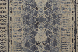 HomeRoots 4' Hand-Knotted Wool Floral Area Rug – Timeless Elegance with Stain Resistance for Any Room Decor 2' X 3' 567521
