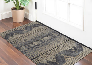HomeRoots 4' Hand-Knotted Wool Floral Area Rug – Timeless Elegance with Stain Resistance for Any Room Decor 2' X 3' 567521