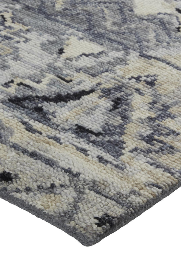 Homeroots 6' X 9' Taupe Gray And Tan Wool Geometric Hand Knotted Area Rug Taupe Wool 567533