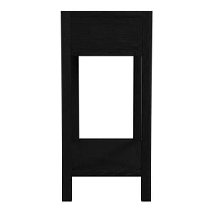 Butler Specialty Company Lark 30" Wide Rectangular Wood Nightstand With Stylish Open Design & Storage Black Mdf,Acacia Solids,Acacia Veneers 5675432-butler