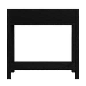 Butler Specialty Company Lark 30" Wide Rectangular Wood Nightstand With Stylish Open Design & Storage Black Mdf,Acacia Solids,Acacia Veneers 5675432-butler