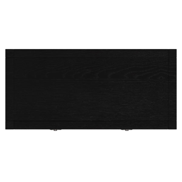 Butler Specialty Company Lark 30" Wide Rectangular Wood Nightstand With Stylish Open Design & Storage Black Mdf,Acacia Solids,Acacia Veneers 5675432-butler