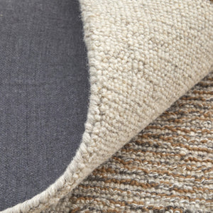HomeRoots 4' X 6' Hand-Tufted Wool Area Rug in Brown, Tan & Ivory – Stain-Resistant, Artisan Crafted Design 567605
