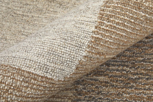 HomeRoots 4' Hand-Tufted Wool Area Rug in Abstract Brown, Tan & Ivory – Durable, Soft & Stylish for Any Space 10' X 14' 567623
