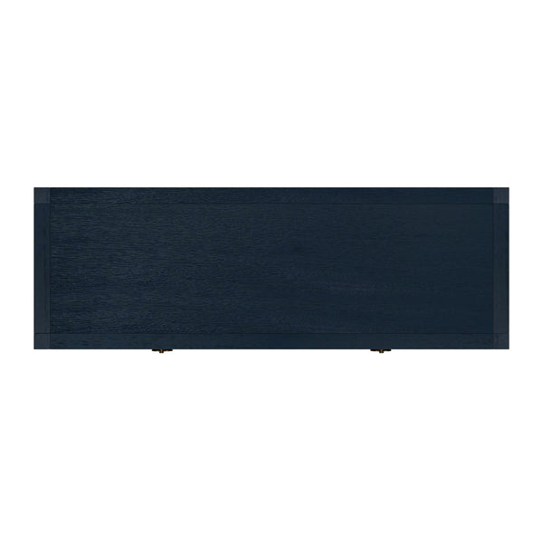 Butler Specialty Lark Rectangular Wood Console Table With Elegant Design, 2 Drawers And Open Shelf For Storage Navy Blue Mdf,Acacia Solids,Acacia Veneers 5676291-butler