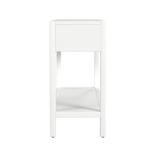 Butler Specialty Lark Elegant Rectangular Wood Console Table With 2 Drawers And Open Shelf For Stylish Storage White Mdf,Acacia Solids,Acacia Veneers 5676304-butler