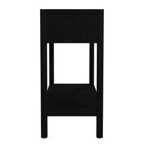 Butler Specialty Butler Lark 44" Rectangular Wood Console Table With 2 Drawers And Open Shelf For Elegant Storage Black Mdf,Acacia Solids,Acacia Veneers 5676432-butler