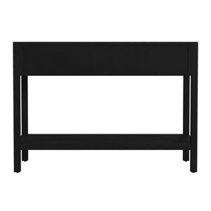 Butler Specialty Butler Lark 44" Rectangular Wood Console Table With 2 Drawers And Open Shelf For Elegant Storage Black Mdf,Acacia Solids,Acacia Veneers 5676432-butler
