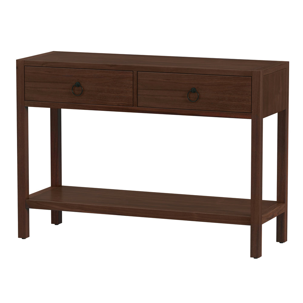 Butler Specialty Butler Lark 44" Rectangular Wood Console Table With 2 Drawers & Open Shelf - Elegant Medium Brown Finish Medium Brown Mdf,Acacia Solids,Acacia Veneers 5676489-butler