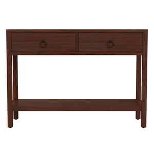 Butler Specialty Butler Lark 44" Rectangular Wood Console Table With 2 Drawers & Open Shelf - Elegant Medium Brown Finish Medium Brown Mdf,Acacia Solids,Acacia Veneers 5676489-butler