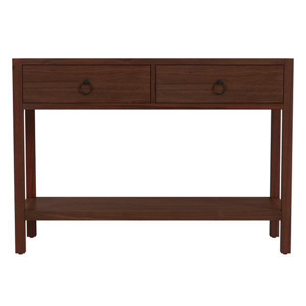 Butler Specialty Butler Lark 44" Rectangular Wood Console Table With 2 Drawers & Open Shelf - Elegant Medium Brown Finish Medium Brown Mdf,Acacia Solids,Acacia Veneers 5676489-butler