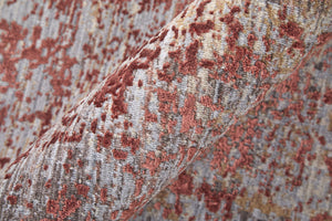 Homeroots 7' X 10' Red And Gray Abstract Power Loom Area Rug Red Polyester 567670