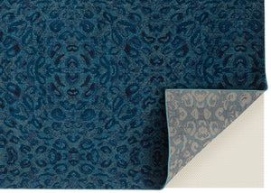 Homeroots 8' Blue Power Loom Runner Rug Blue Polypropylene 567679