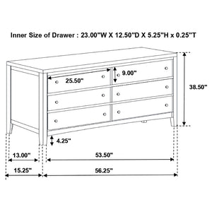 English Elm Werner Full Bedroom Set with Leatherette Accents in Warm Cappuccino Wood Finish B062S00771