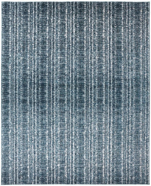 HomeRoots 10' Blue and Ivory Power Loom Area Rug - Stylish, Durable Design for Family Spaces and Easy Care 10' X 13' 567684