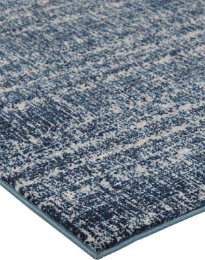 HomeRoots 10' Blue and Ivory Power Loom Area Rug - Stylish, Durable Design for Family Spaces and Easy Care 10' X 13' 567684