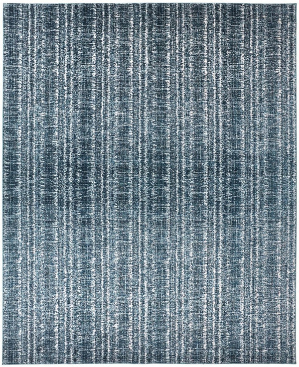 HomeRoots 10' Blue and Ivory Power Loom Area Rug - Stylish, Durable Design for Family Spaces and Easy Care 10' X 13' 567684