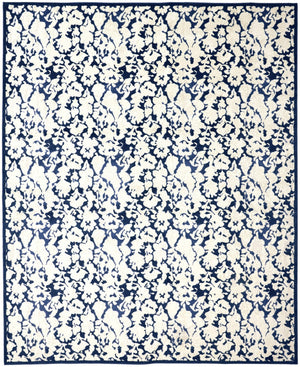 HomeRoots 10' Blue and Ivory Abstract Power Loom Area Rug – Durable, Stylish Design for Everyday Living Spaces 10' X 13' 567692