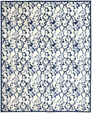 HomeRoots 10' Blue and Ivory Abstract Power Loom Area Rug – Durable, Stylish Design for Everyday Living Spaces 10' X 13' 567692