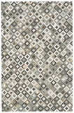 Homeroots 6' X 9' Black Gray And White Faux Cowhide Animal Print Power Loom Area Rug White Faux Cowhide 567699