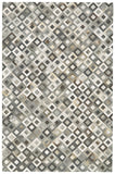 Homeroots 6' X 9' Black Gray And White Faux Cowhide Animal Print Power Loom Area Rug White Faux Cowhide 567699