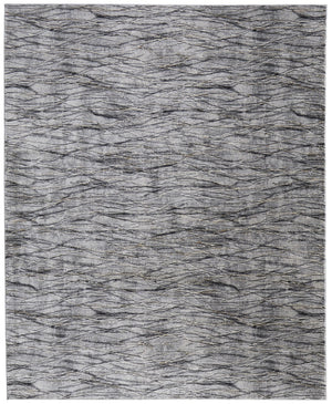 HomeRoots 5' Gray Ivory Tan Abstract Area Rug - Durable, Stain-Resistant, Contemporary Design for Modern Spaces 8' X 10' 567725