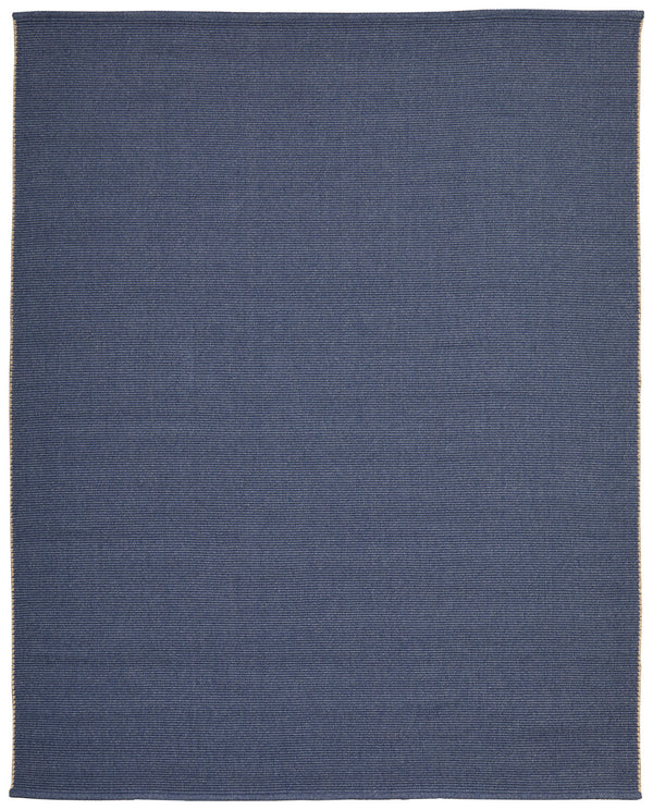 Homeroots 9' X 12' Blue Hand Woven Area Rug Blue Polypropylene 567745