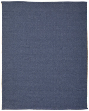 Homeroots 9' X 12' Blue Hand Woven Area Rug Blue Polypropylene 567745