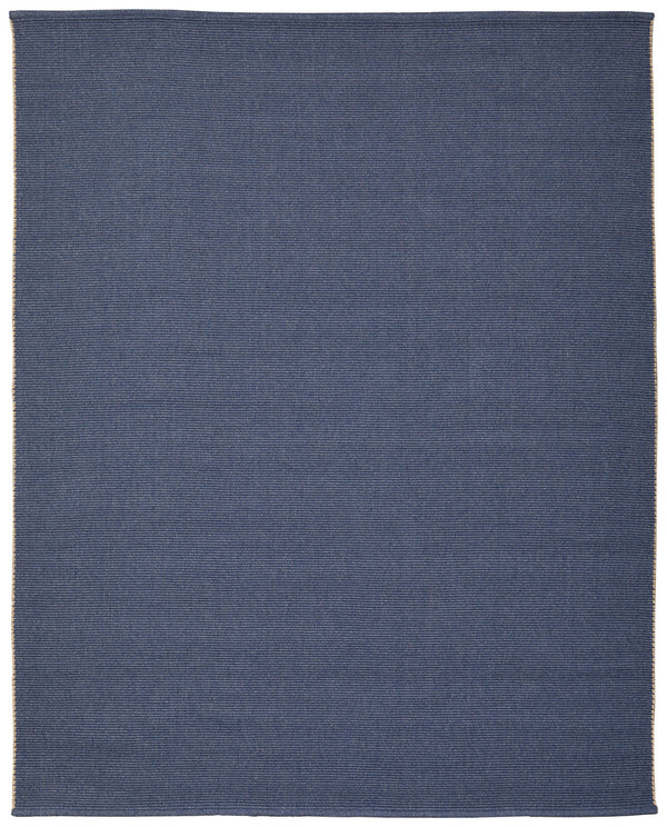 Homeroots 9' X 12' Blue Hand Woven Area Rug Blue Polypropylene 567745