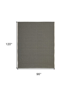 Homeroots 8' X 10' Green Hand Woven Area Rug Green Polypropylene 567749