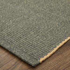 HomeRoots 8' Hand-Woven Green Area Rug - Artisan Crafted, Durable, Stain-Resistant, Perfect for Family Homes 8' X 10' 567749