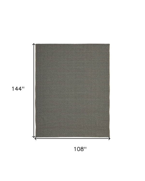 Homeroots 9' X 12' Green Hand Woven Area Rug Green Polypropylene 567750