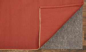 Homeroots 8' X 10' Red And Tan Hand Woven Area Rug Red Polypropylene 567764