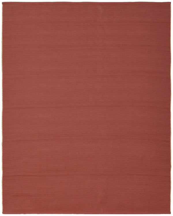 HomeRoots 5' Hand-Woven Red and Tan Area Rug – Unique Artisan Craftsmanship for Timeless Style in Any Room 9' X 12' 567765