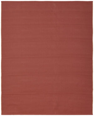 Homeroots 9' X 12' Red And Tan Hand Woven Area Rug Red Polypropylene 567765