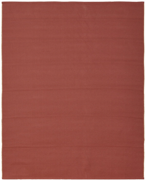 Homeroots 10' X 14' Red And Tan Hand Woven Area Rug Red Polypropylene 567766