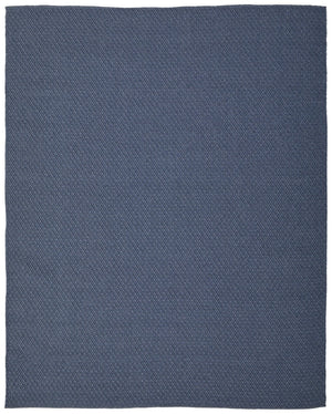 HomeRoots 5' Hand Woven Blue Area Rug - Unique Artisan Craftsmanship, Durable, Stain-Resistant & Reversible Design 5' X 8' 567767
