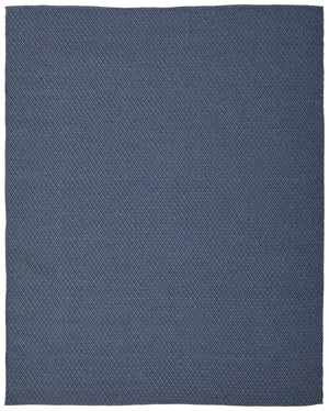 Homeroots 5' X 8' Blue Hand Woven Area Rug Blue Polypropylene 567767